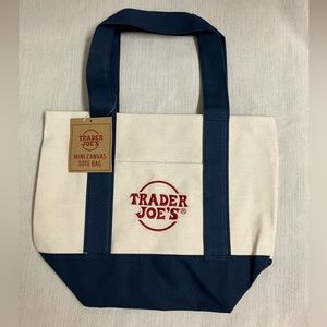 Trader Joe’s Mini Tote Bag Blue